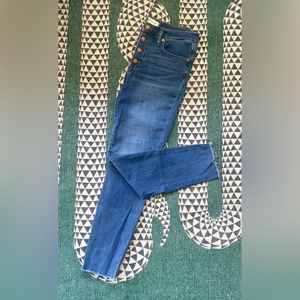 Madewell Button-Front TENCEL Skinny Jeans | 9” mid rise